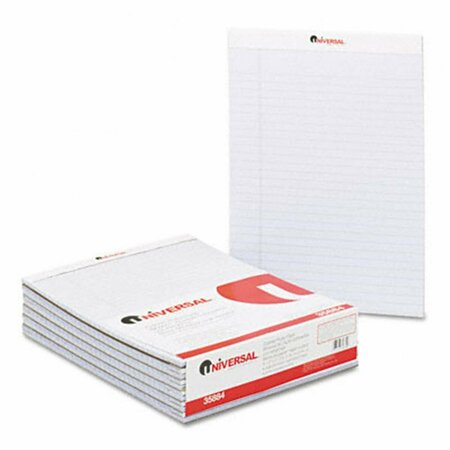 UNIVERSAL BATTERY Universal  Colored Perforated Note Pads Wide Rule Letter Orchid 50-Sheet, 12PK UN33107